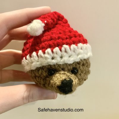 Santa Bear Ornament – Free Crochet Pattern