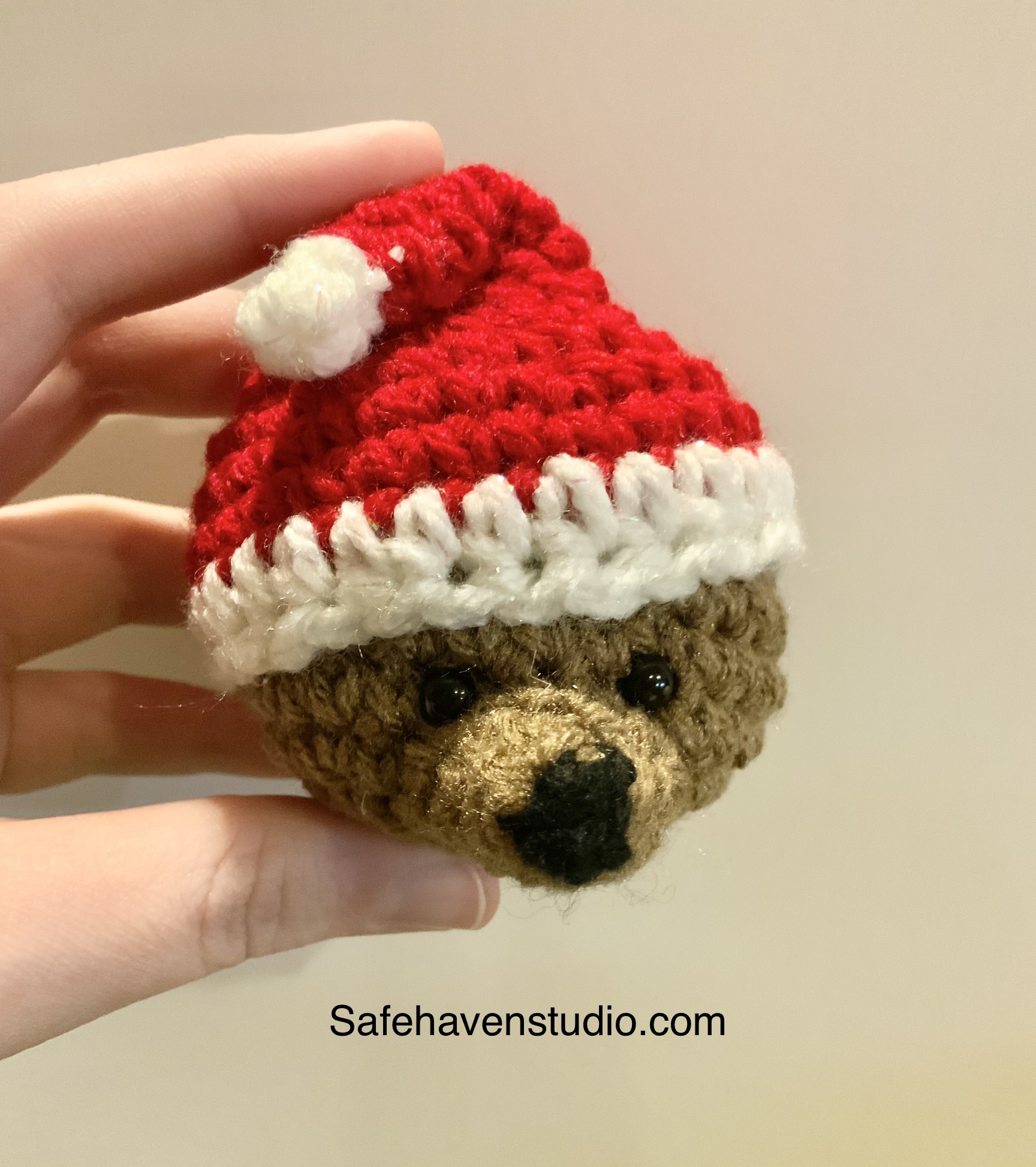 Santa Bear Ornament – Free Crochet Pattern